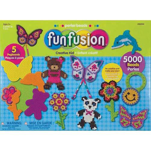 Perler Fun Fusion Fuse Bead Design and Go Activity Kit
