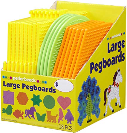 Perler Bead Pegboards, Dedoot 20 Pieces 5mm Fuse Bead Board Clear Plastic  Perler Bead Design Square Boards (9 Board + 9 Ironing Paper + 2 Beads