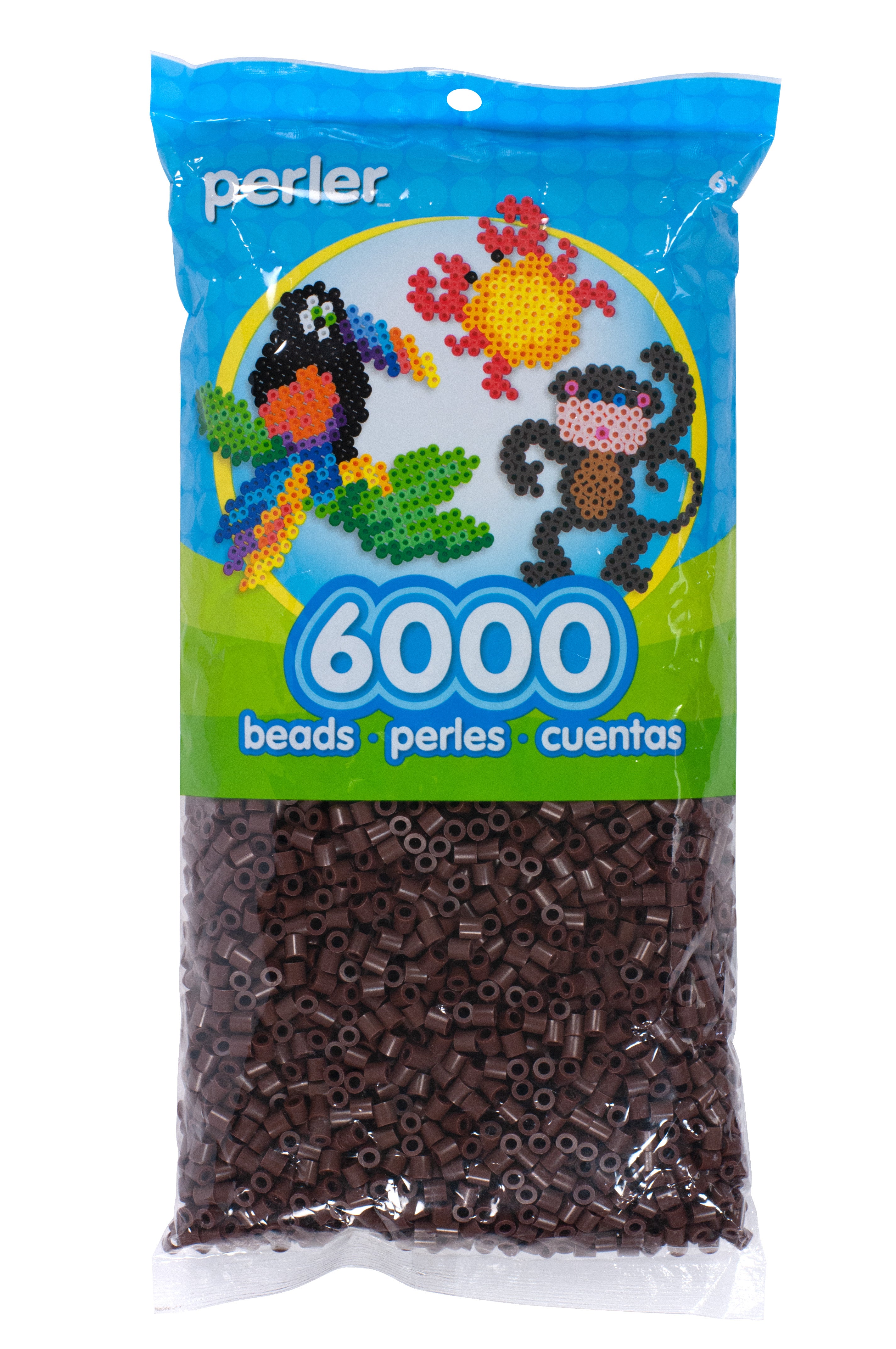 Perler Beads 6,000/Pkg - Brown