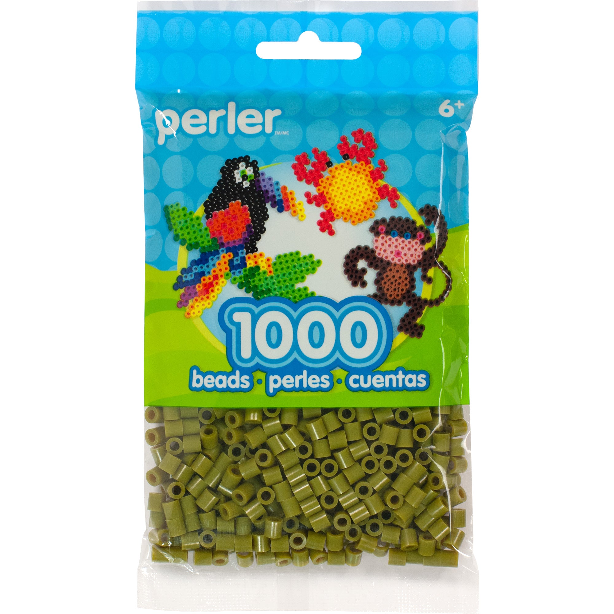 Perler Bead Bags 3x1000 Black, White, Dark Grey