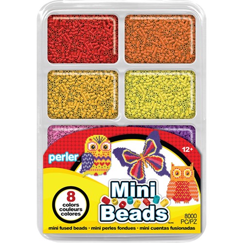 Perler Beads Neutral Colors Fuse Beads and Storage Tray For Kids Crafts,  Small, 4000 pcs