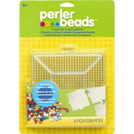 Fuse Beads Boards Puzzle Beans Stencils Large Clear Plastic - Temu